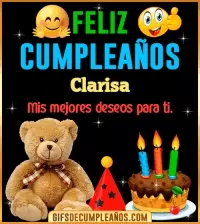 GIF Gif de cumpleaños Clarisa